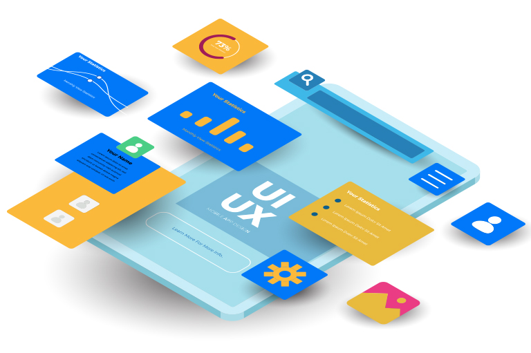 User interface and experience design concept