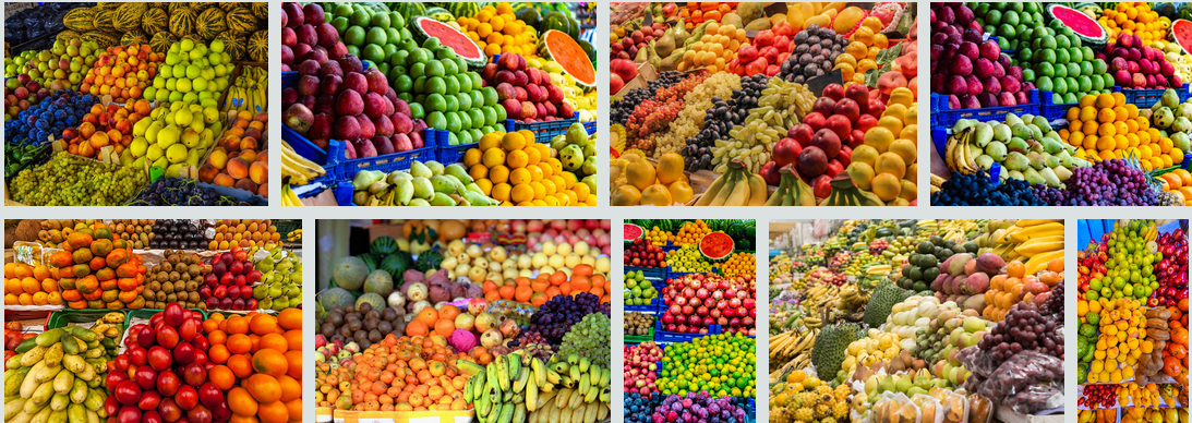 Mixed produce product photograph