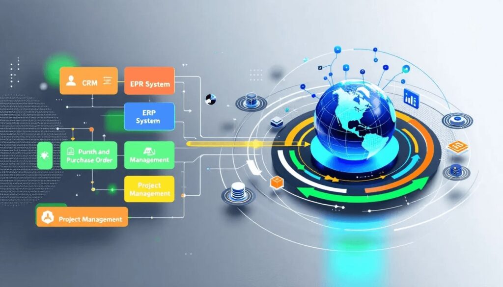 Connected business applications and operational workflows